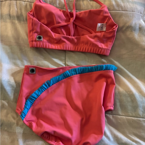 Kids Swimwear Set - Coral and Blue - Picture 2 of 4